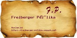 Freiberger Pólika névjegykártya